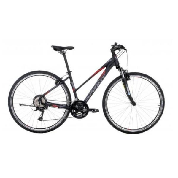 Дамски велосипед Sprint SINTERO LADY VBR 28 Черен мат/червен